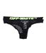 String Style Lacets Femme Noir Off White-1