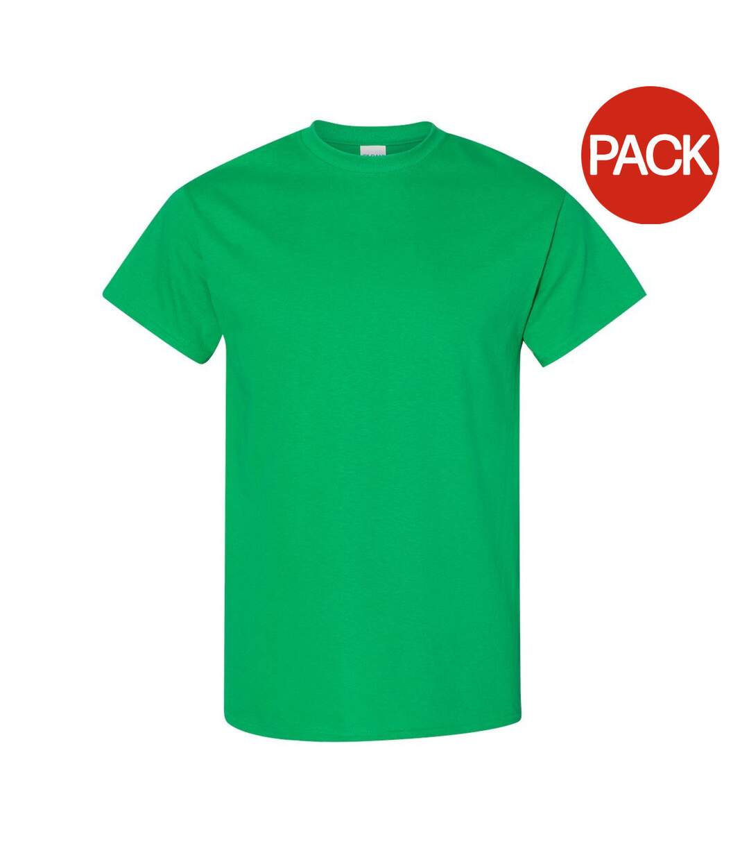 Lot de 5  t-shirts manches courtes hommes vert vif Gildan-1