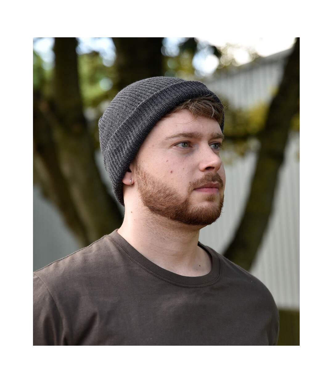 Flexfit Unisex Long Knit Beanie (Dark Grey) - UTPC3719-3