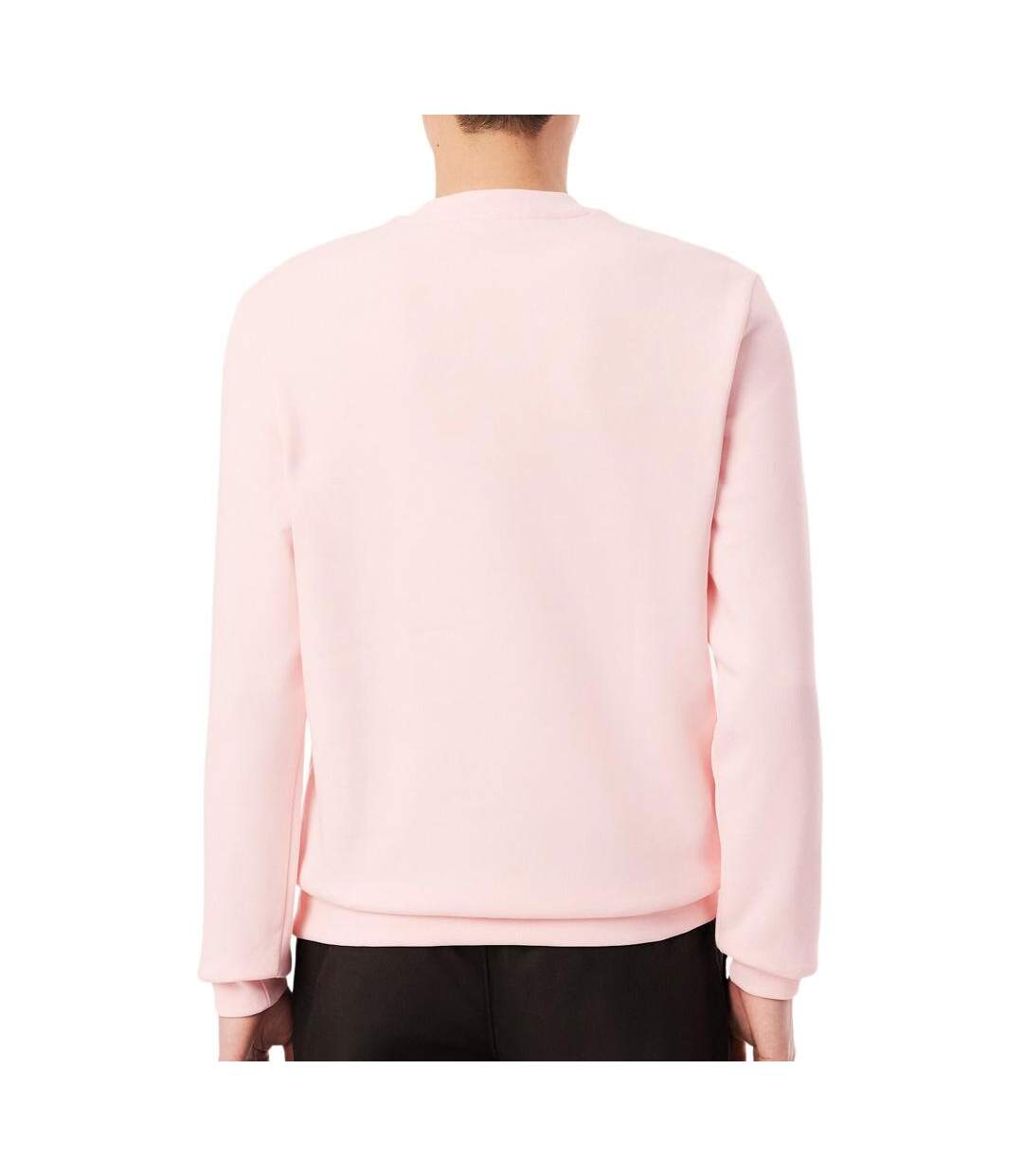 Sweat rose clair homme lacoste fleece-2