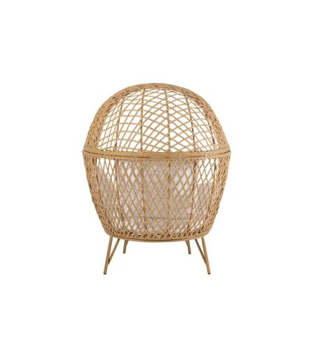 Fauteuil Lounge avec Coussins Eva 146cm Beige