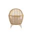 Fauteuil Lounge avec Coussins Eva 146cm Beige-4