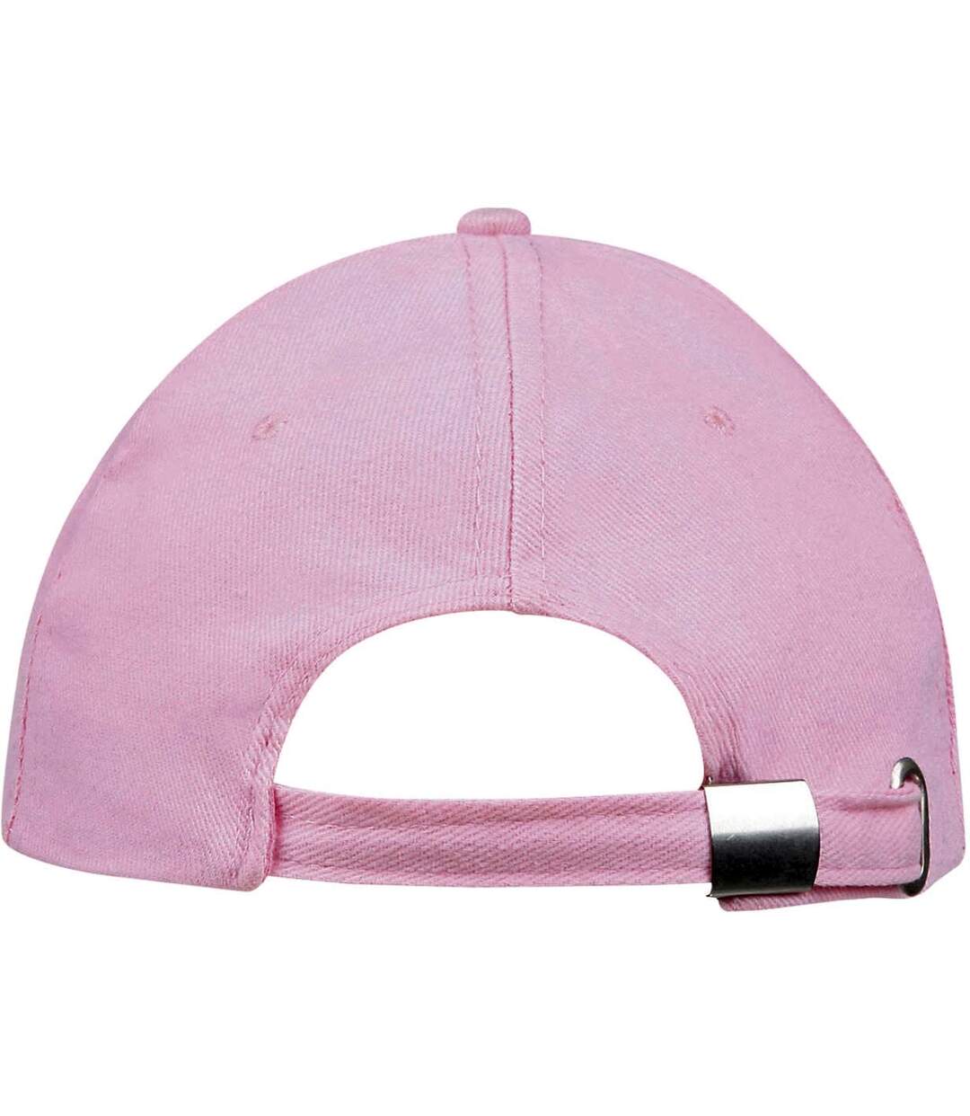 Casquette de baseball buffalo unisexe rose/blanc SOLS