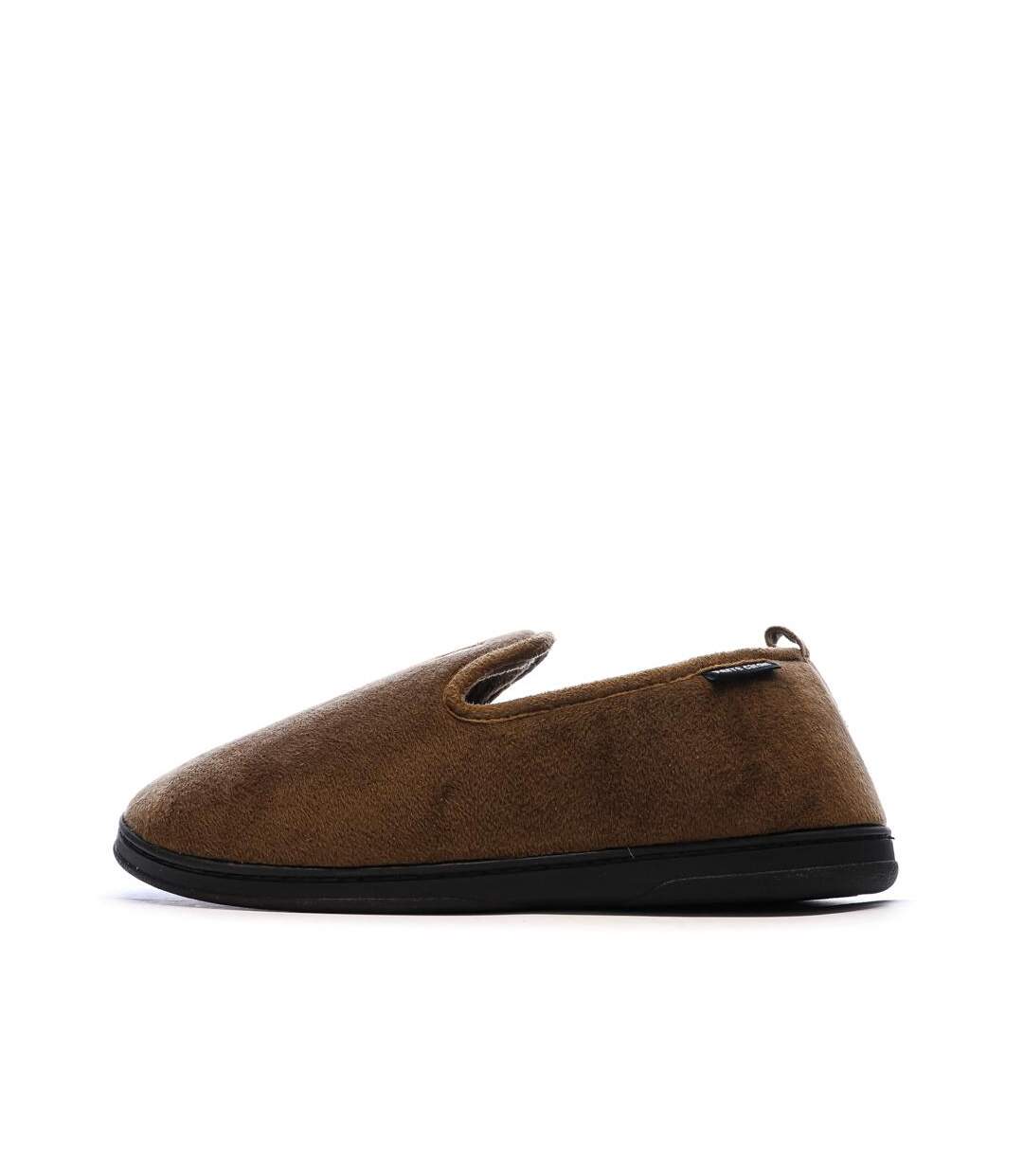 Chaussons charentaise marron pierre cardin pantoufle-1