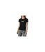Womens/ladies Graphic Print T-shirt Black Levis-1
