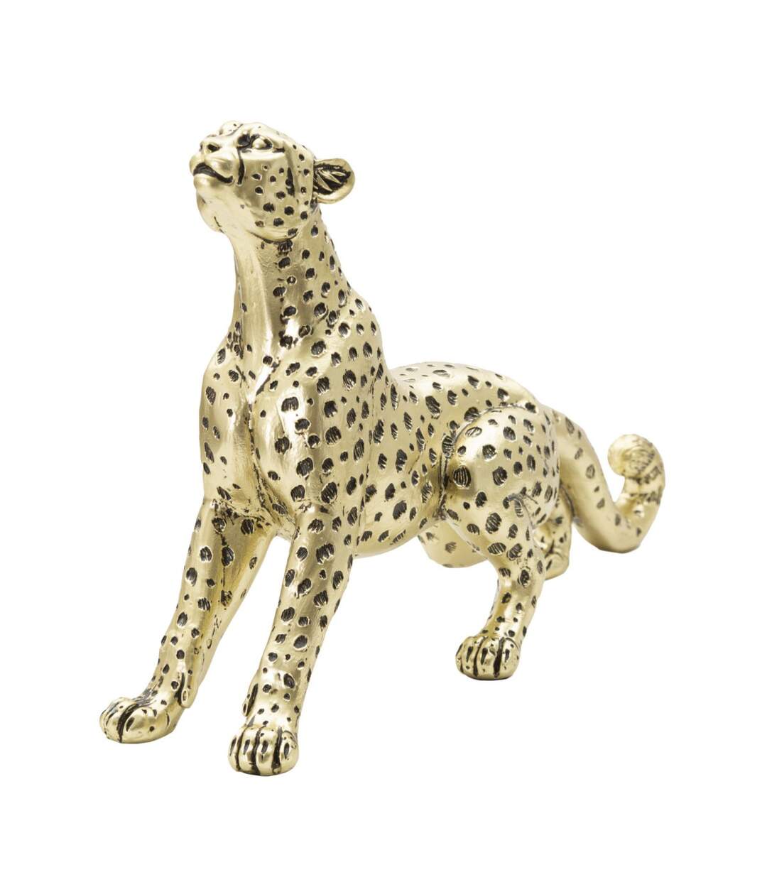 Statuette Design en Résine Léopard 33cm Or-1