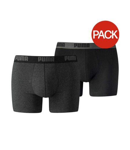 Lot De 2  Boxers Homme Noir Anthracite Puma