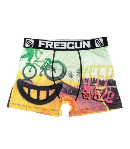 Boxer Noir/Blanc à Imprimés Homme Freegun Smi - XXL