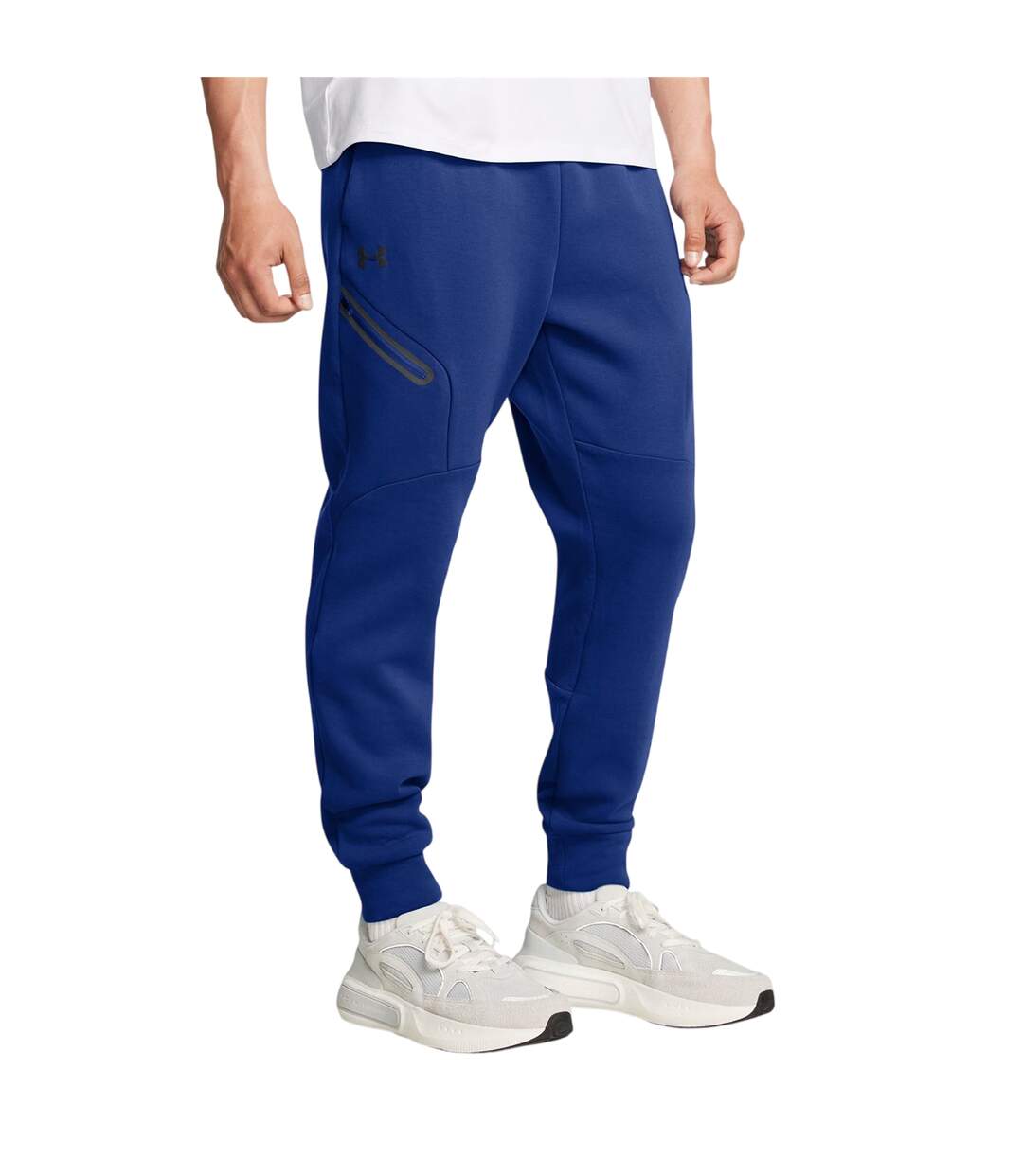 Mens Unstoppable Fleece Slim Joggers Blue Under Armour-3