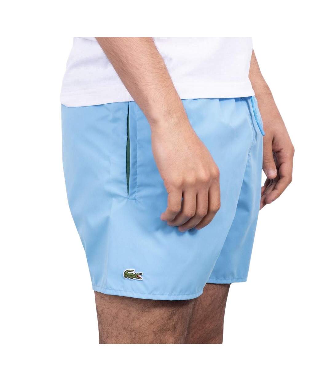 Short de bain bleu/vert homme lacoste  mh6270 - l-1