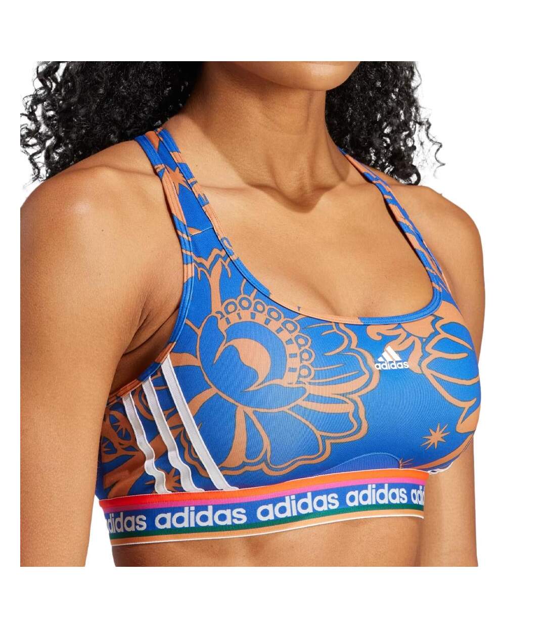 Brassière Bleu/Marron Femme Adidas IM2370 - XS