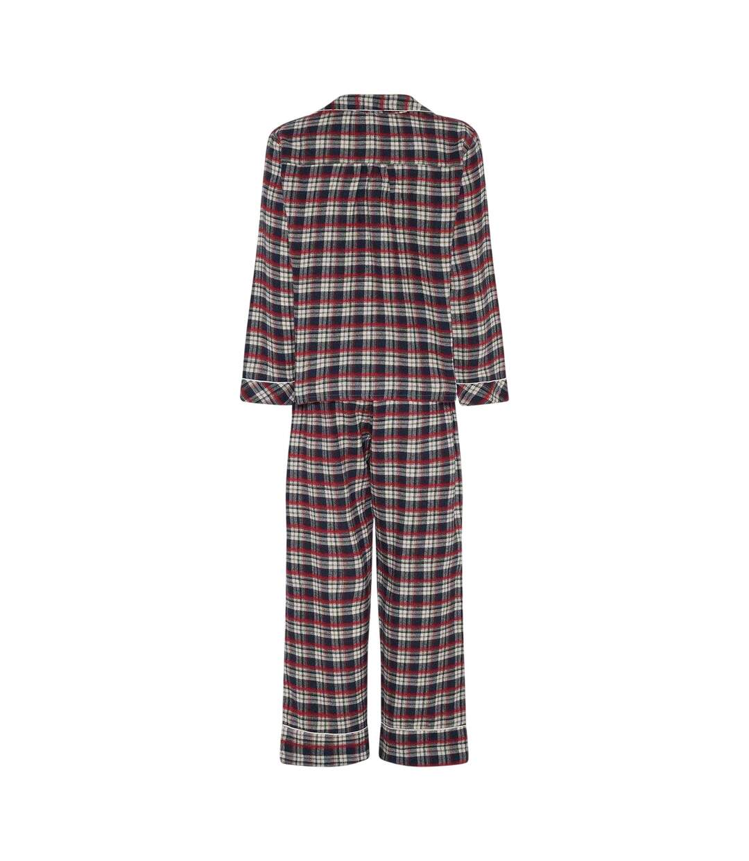 Womens/ladies Helga Checked Long Pyjama Set Parisian Night CCDK Copenhagen-3