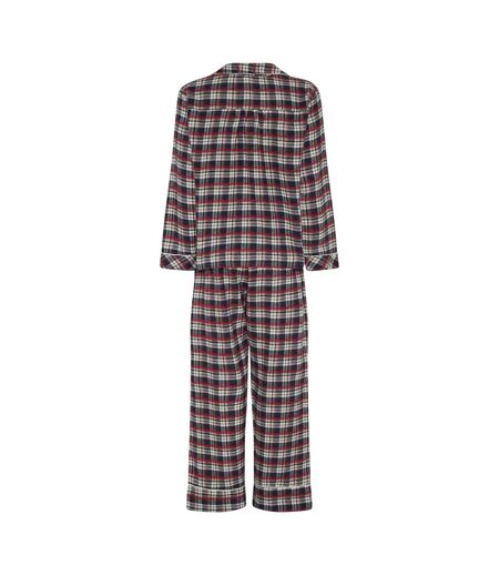 Womens/ladies Helga Checked Long Pyjama Set Parisian Night CCDK Copenhagen