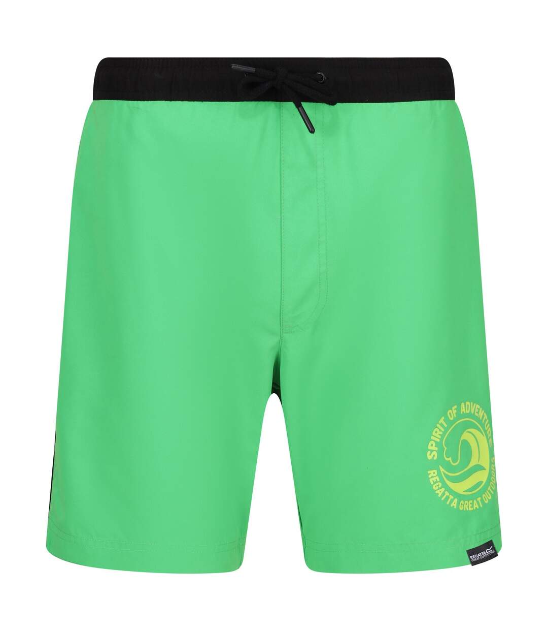 Short De Bain Bentham Homme Vert Clair Noir Regatta-2