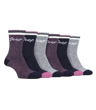 Ladies 6 Pack Walking Boot Socks | Performance Outdoor Socks for Hiking