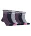 Ladies 6 Pack Walking Boot Socks | Performance Outdoor Socks for Hiking-1