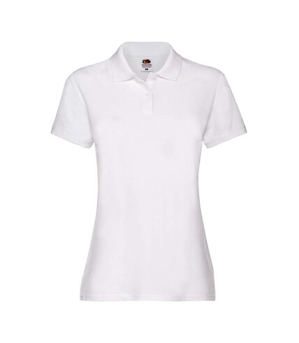 Polo premium femme blanc Fruit of the Loom Fruit of the Loom