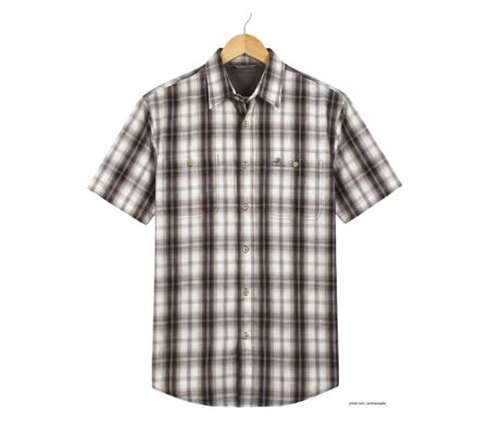 Chemisettes manches courtes Winchester TEDGTM grandes tailles jusqu'au 4XL en coton beige