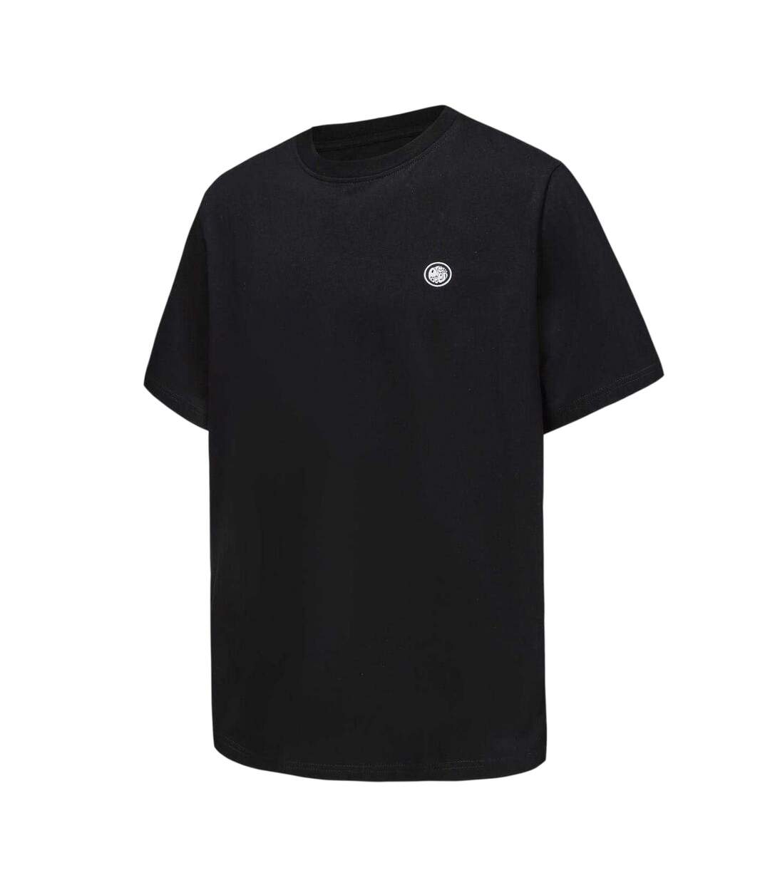 Mens Small Logo Cotton T-shirt Black Pretty Green-3