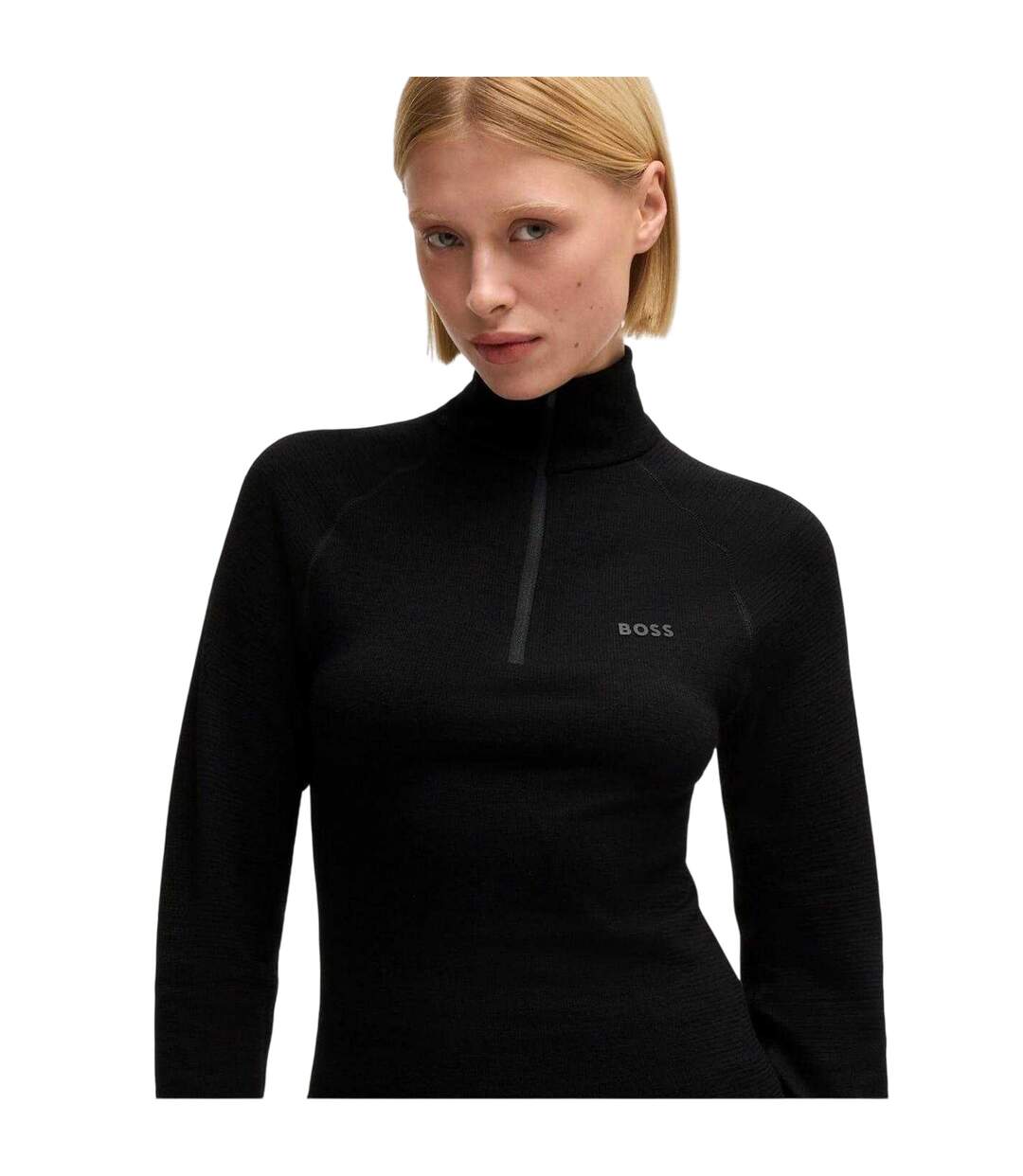 Haut Manches Raglan Femme Noir Boss-4