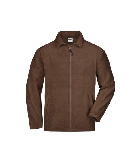 Veste Polaire Homme Marron James And Nicholson