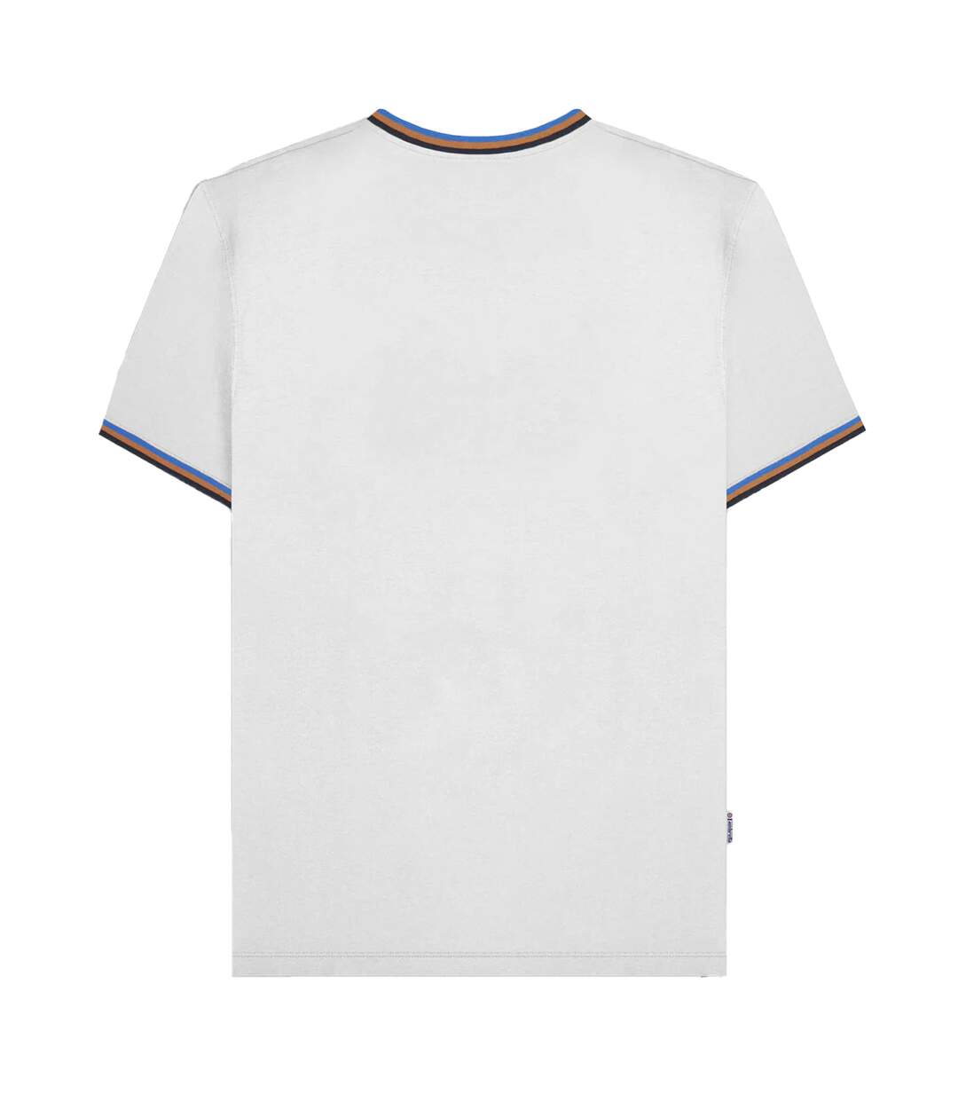 T-shirt ss25 homme blanc / bleu marine / marron jaune / bleu roi Lambretta-2