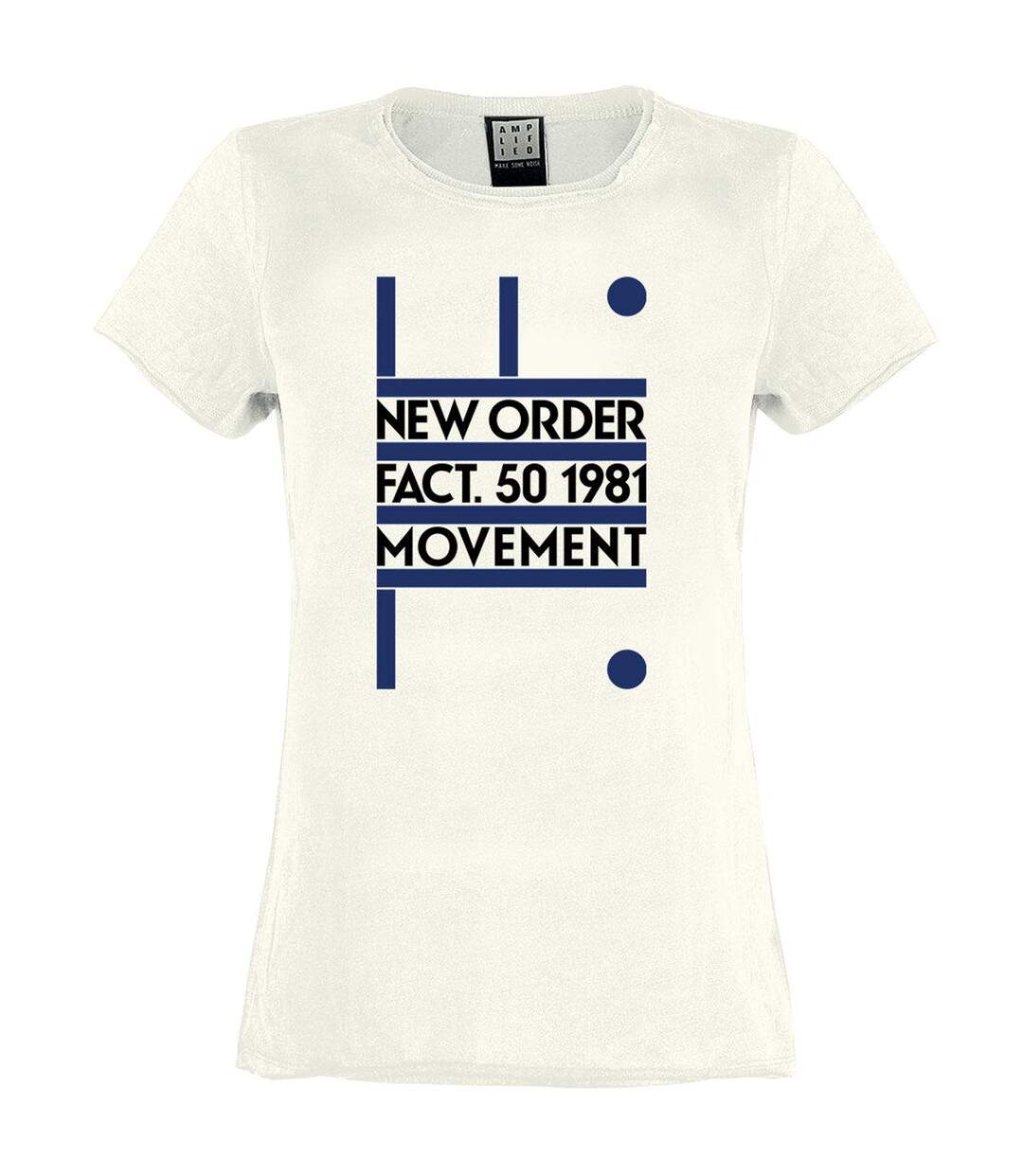 T-shirt movement femme blanc Amplified-1