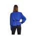 Womens/ladies Wrap Peplum Bishop Wrap Top Cobalt Be You-3