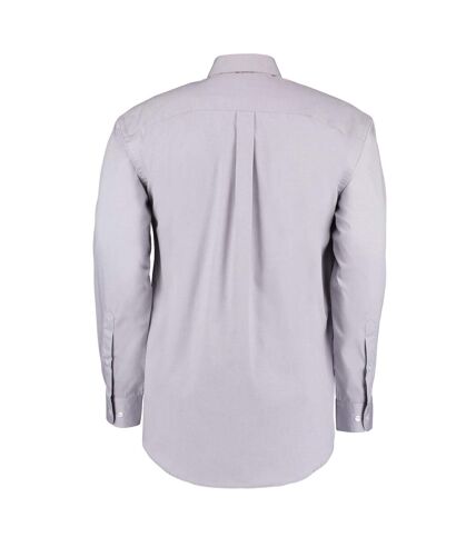 Chemise à manches longues homme gris metal Kustom Kit