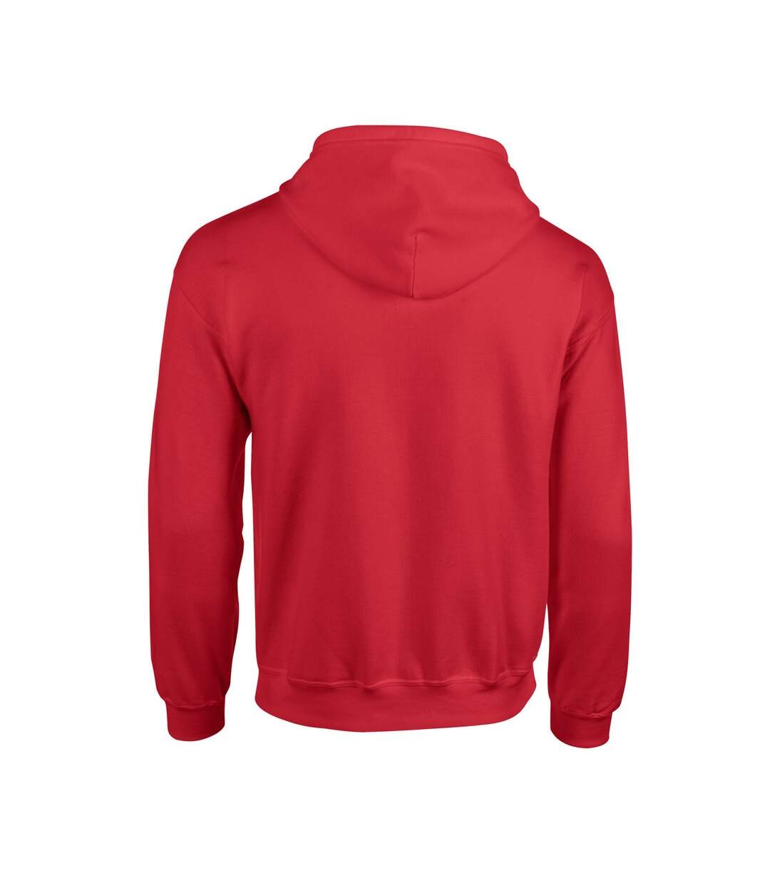 Mens heavy blend full zip hoodie red Gildan