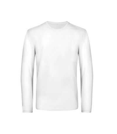 B&C Mens #E190 T-Shirt à manches longues (Blanc) - UTRW6530