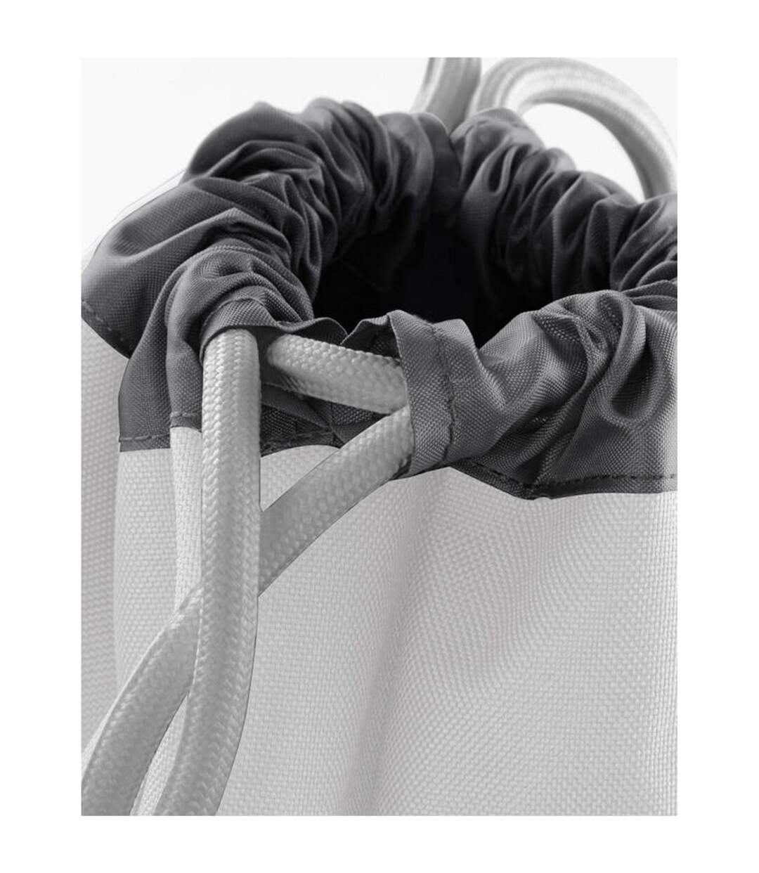 Athleisure Drawstring Bag One Size Ice Grey Bagbase-3