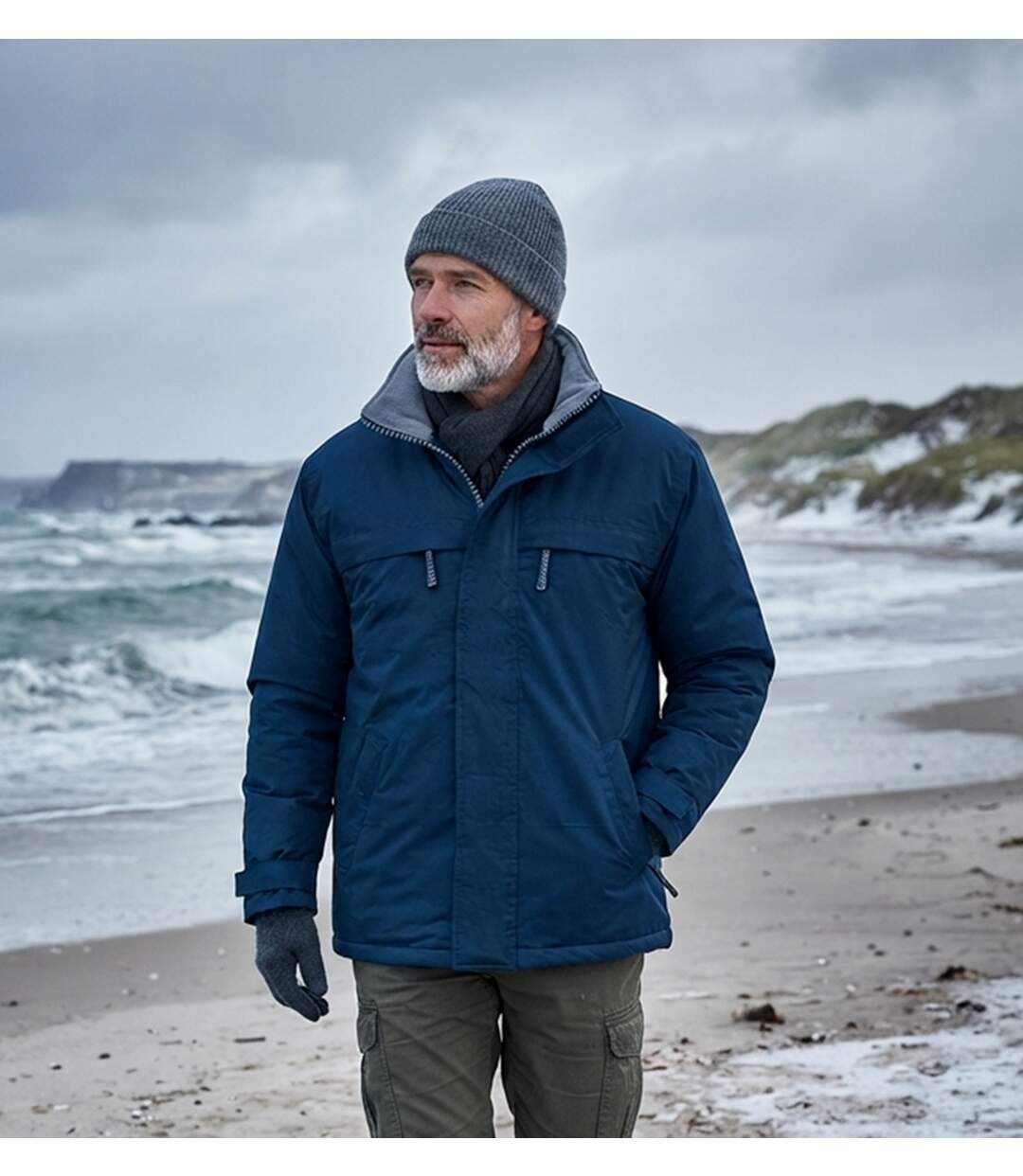 Parka - Homme - REF BOREAL - bleu marine-1
