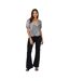 Haut Portefeuille Manches Bouffantes Femme Noir Blanc Brave Soul-4