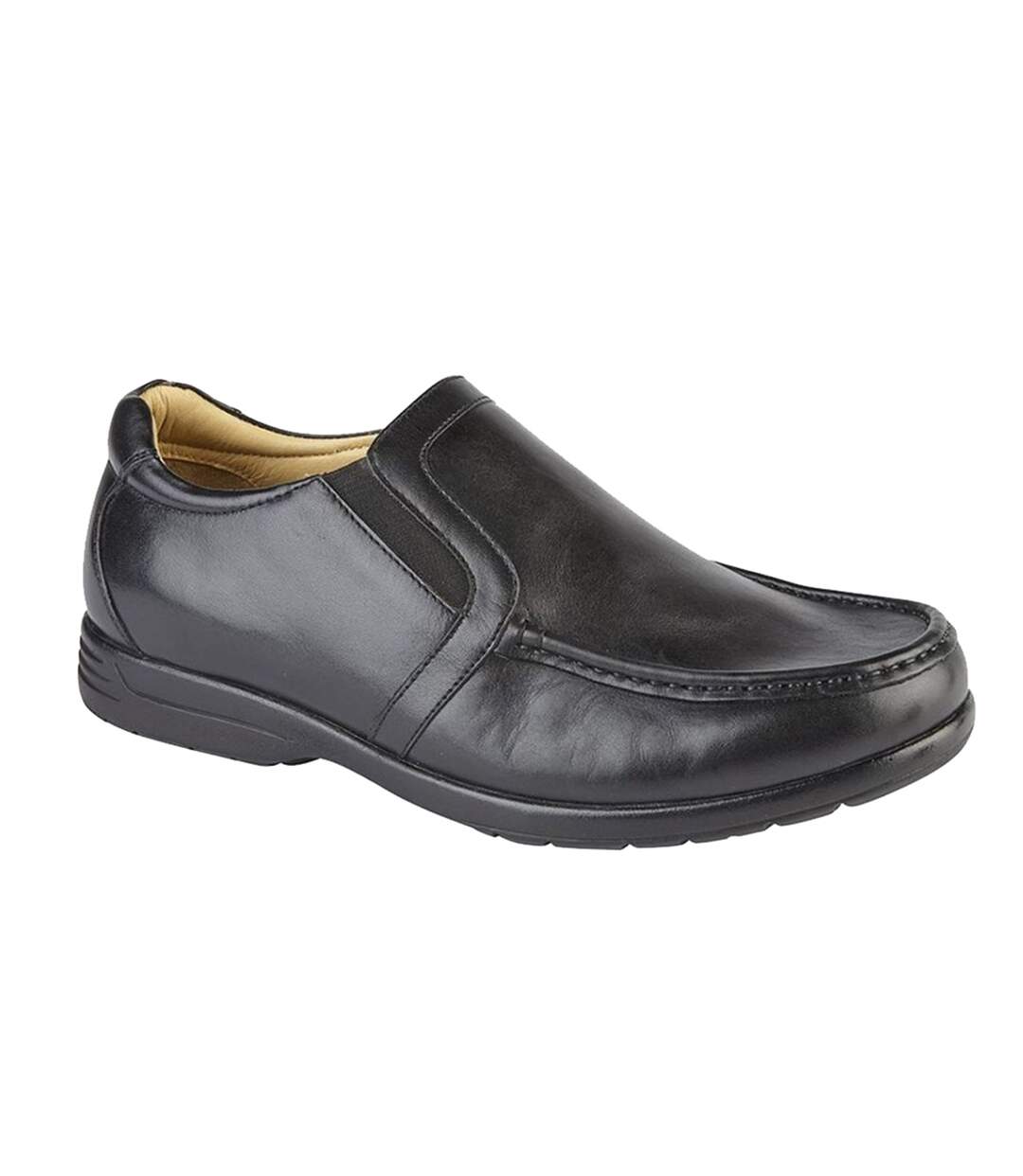 Chaussures décontractées twin gusset homme noir Roamers