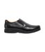 Roamers Mens Leather XXX Extra Wide Twin Gusset Casual shoe (Black)