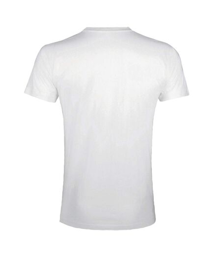 SOLS Mens Imperial Slim Fit Short Sleeve T-Shirt (White)