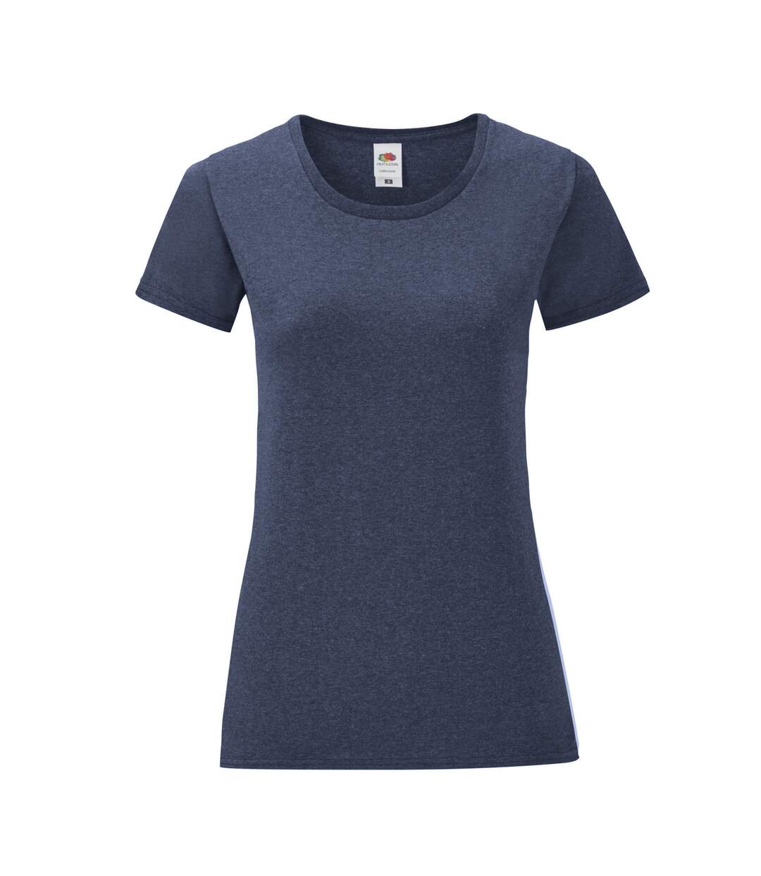 T-shirt iconic femme bleu marine Fruit of the Loom-1