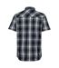 Mens Hot Chilli Plaid Shirt Navy Jack Wolfskin-2
