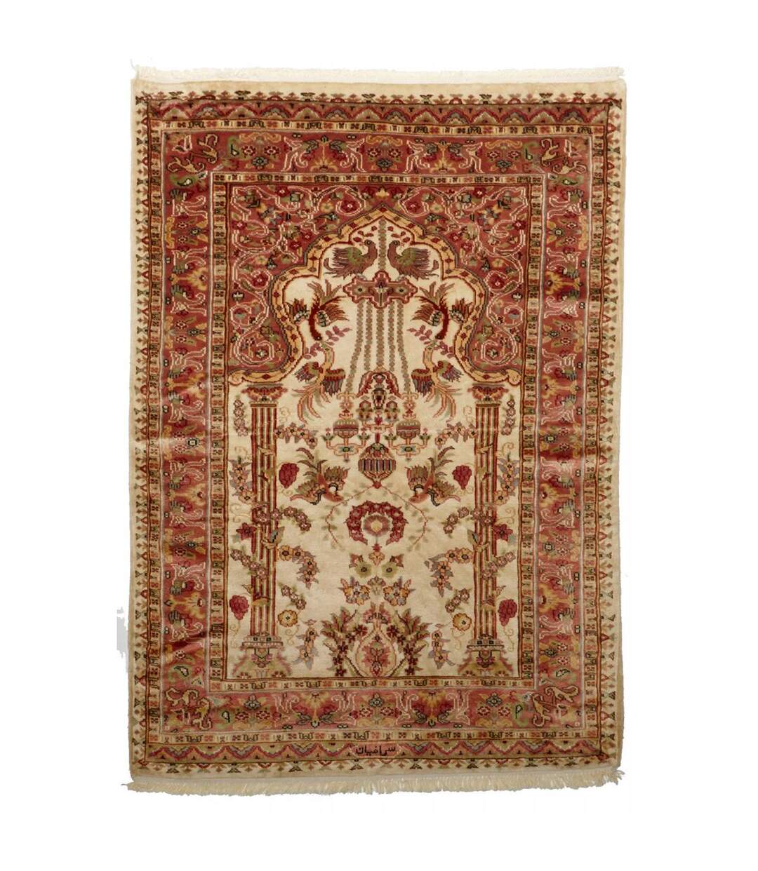 Authentique tapis d'Orient fait main en soie JIHANGIR 66-1