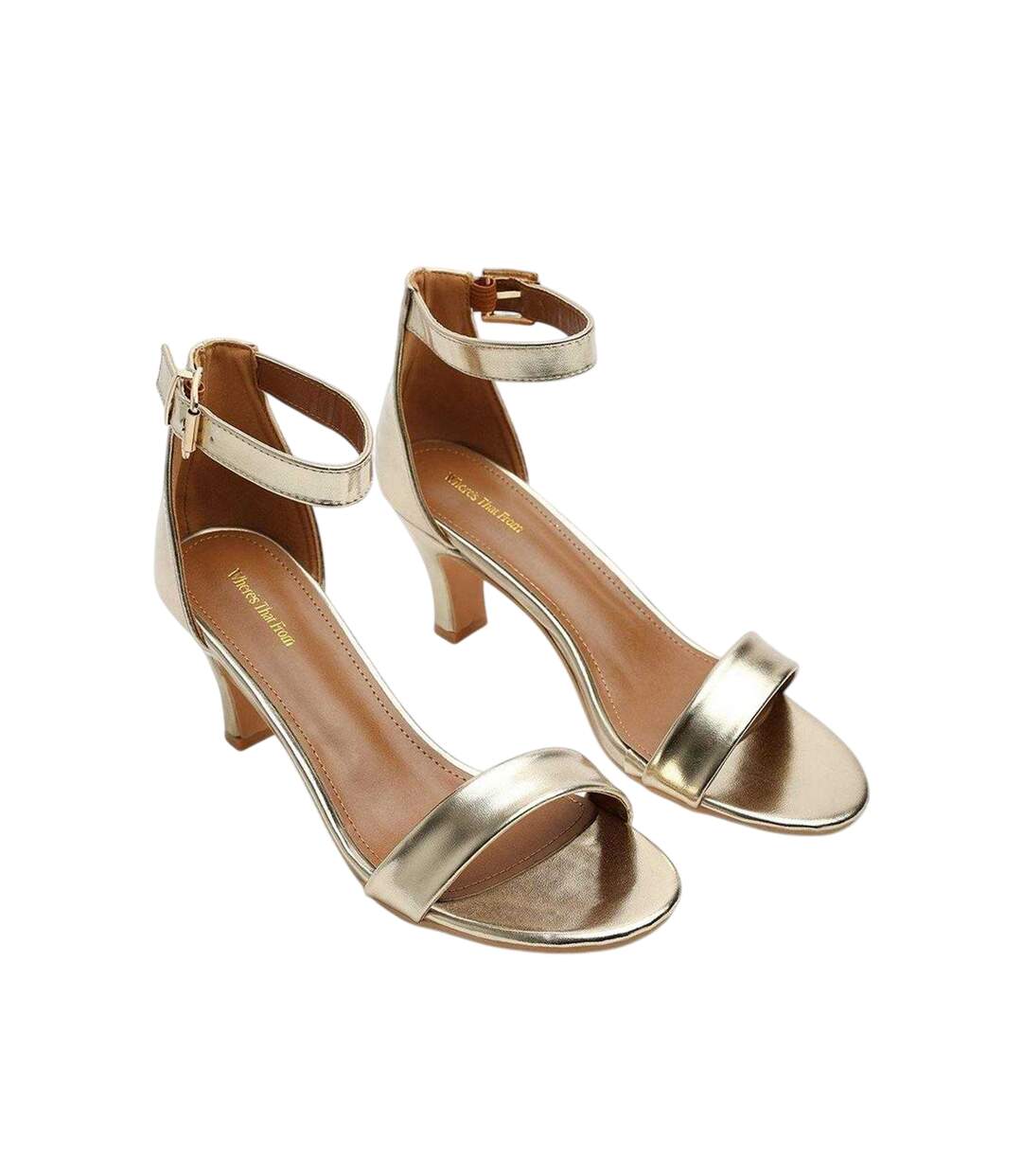 Sandales Femme Jaune Or Where´s That From-3