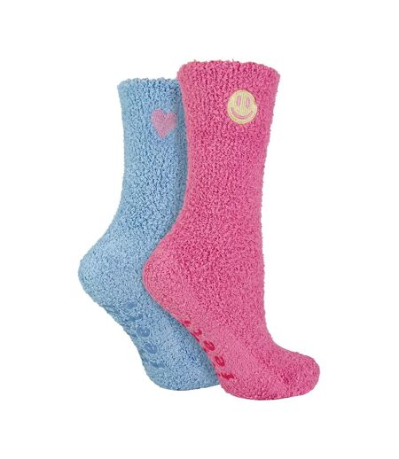 2 paires de chaussettes de salon épaisses et confortables pour dames