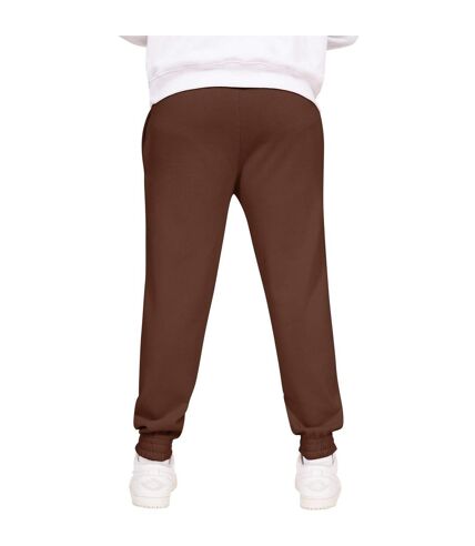 Unisex adult blended core regular jogging bottoms chocolate Casual Classics