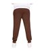 Unisex adult blended core regular jogging bottoms chocolate Casual Classics