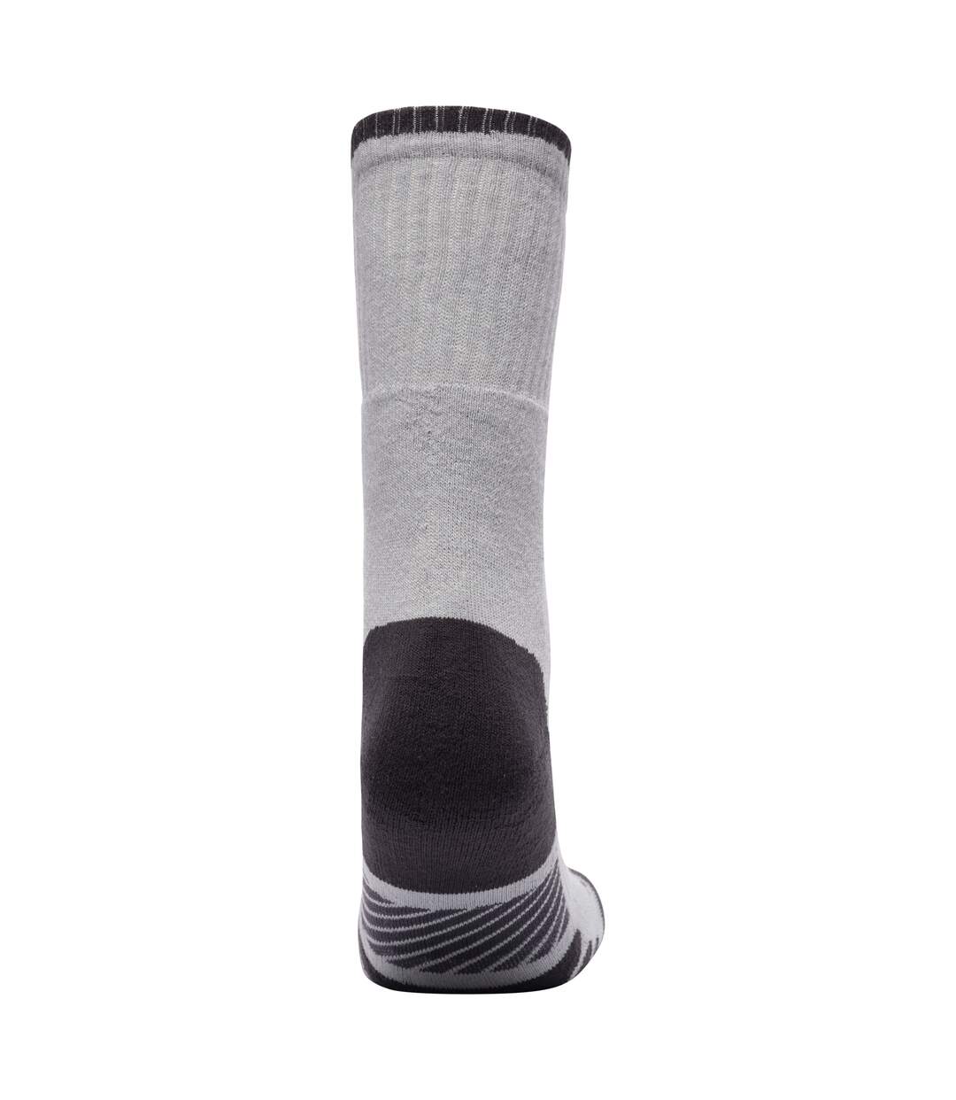 Chaussettes Confortables De Trekking Mi-mollet Coman Adulte Gris Trespass-2