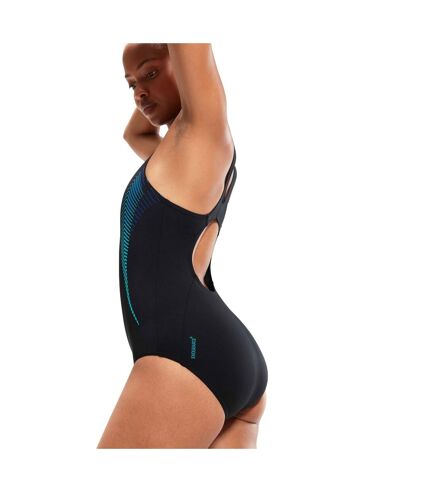 Maillot de bain 1 pièce femme noir / turquoise Speedo