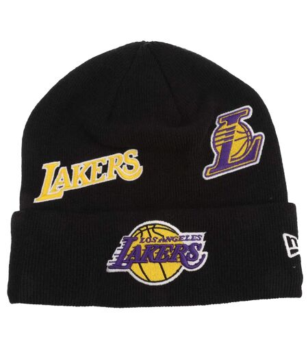 La Lakers Multi Patch Beanie Black New Era