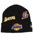 La Lakers Multi Patch Beanie Black New Era-1