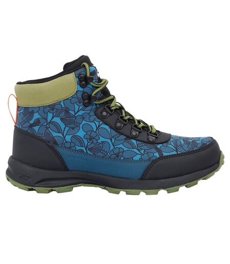 Womens/ladies orla kiely birdy outdoor hiking boots blue/green Regatta