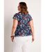 T-shirt court dentelle imprimée-2